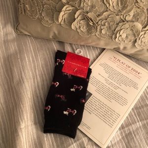 Charter Club Black Dog Patterned Socks